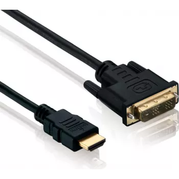 Adaptera kabelis helos DVI-D (vīr.) uz HDMI (vīr.) 1,5 m, 4K 60 Hz