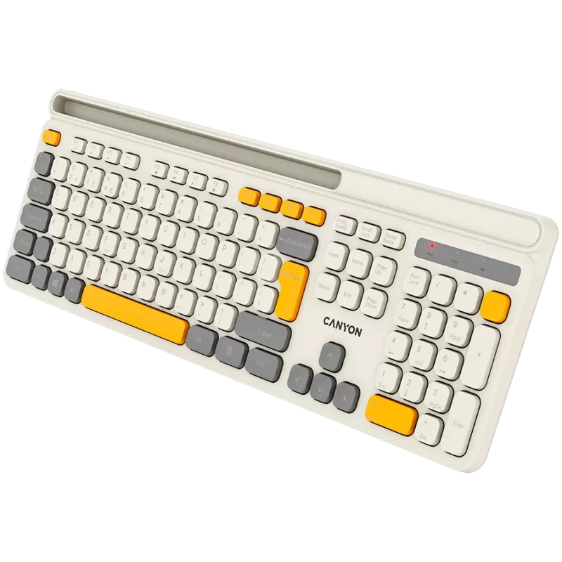 CANYON tastatūra HKB-W03 EN AAA Bezvadu Bēša
