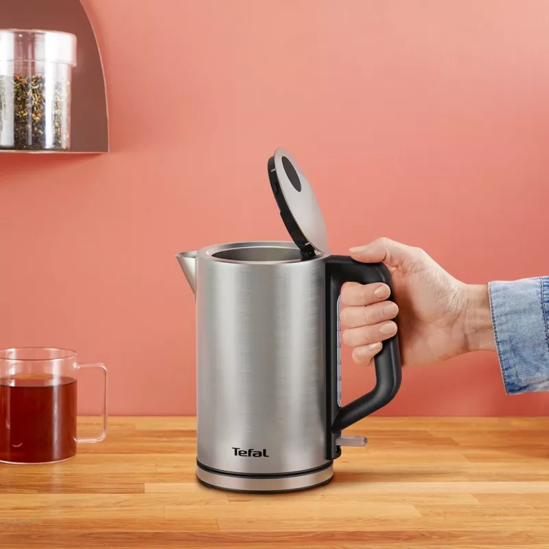 Elektriskā tējkanna Tefal KI513D10 nerūsējošais tērauds 1,7 L 2200 W, bezvada, 360° pamatne