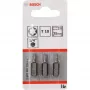 Bosch skrūvgrieža uzgalis, īpaši ciets, 3 gab., Torx, T10, tērauds, T10, 25 mm