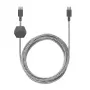 USB-C uz USB-C kabelis Native Union Anchor kabelis 1.8 m Melns Balts