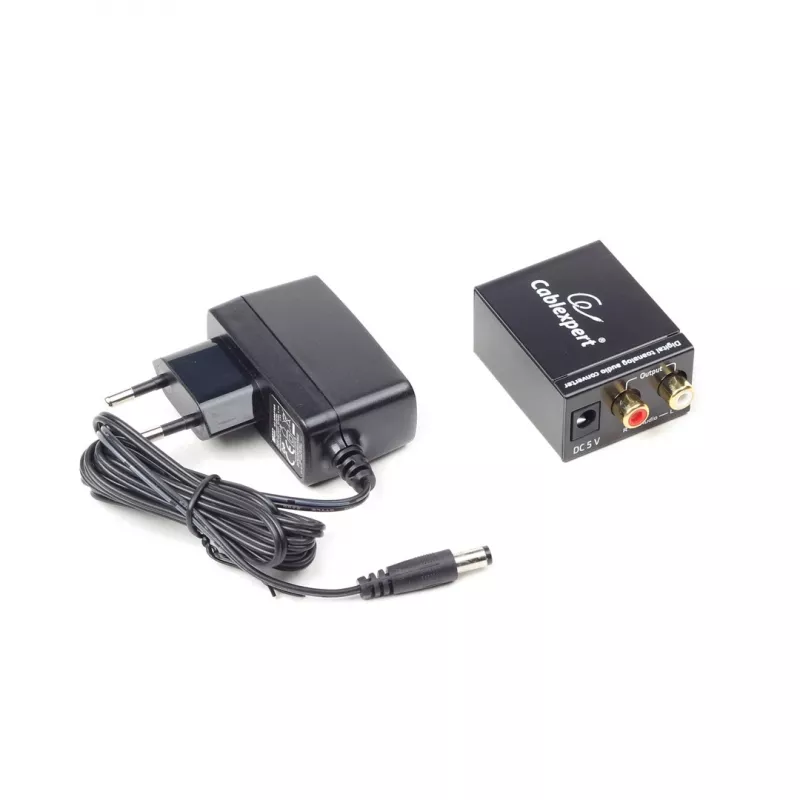 Gembird DSC-OPT-RCA-001 audio pārveidotājs melns
