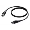 PROCAB CLA901/3 audio kabelis 3 m XLR (3 kontaktu) Melns, Pelēks