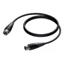 PROCAB CLA901/3 audio kabelis 3 m XLR (3 kontaktu) Melns, Pelēks