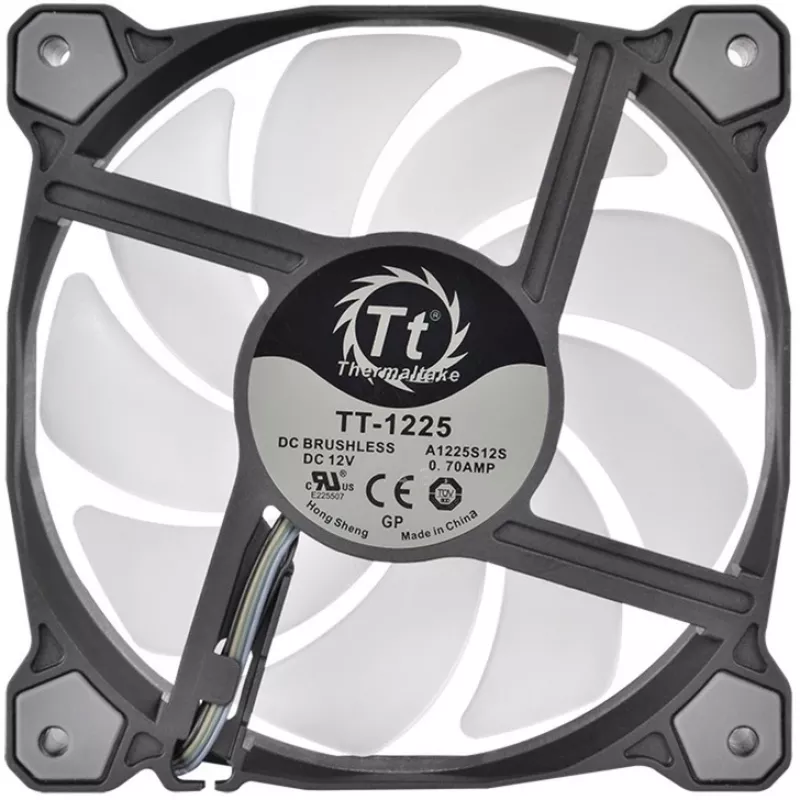 Thermaltake Pure 12 ARGB 120mm korpusa ventilatori 3 komplektā melnā krāsā