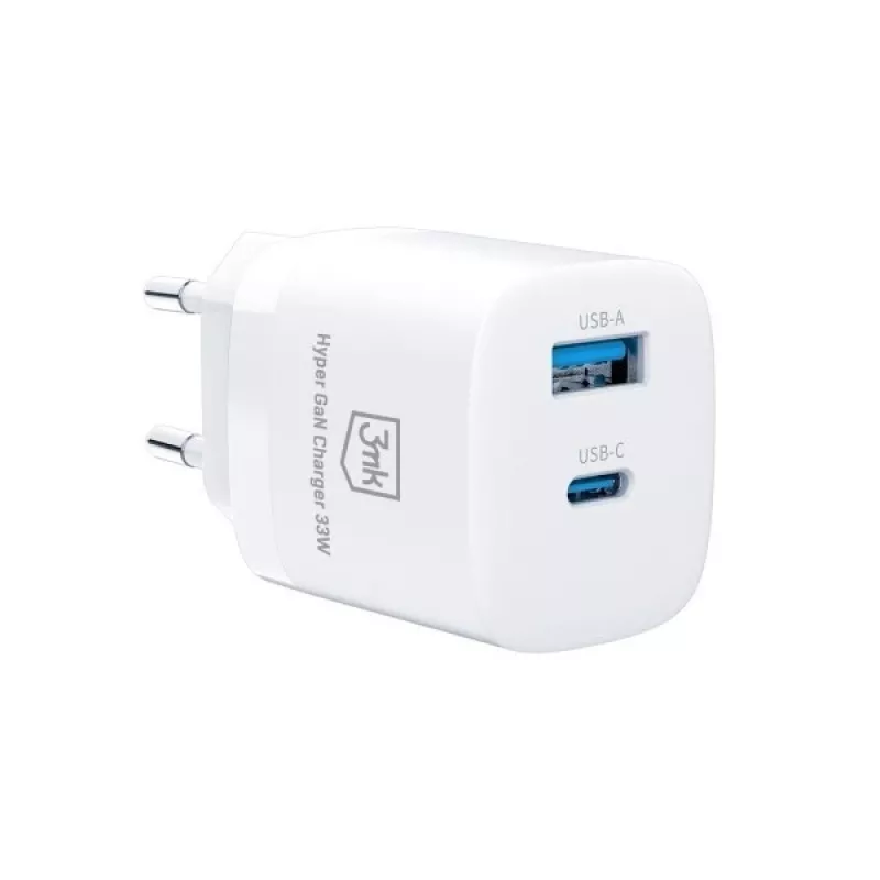 Lādētājs 33W GaN PD 1xUSB-A+1xUSB-A
