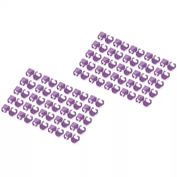 Krāsu kodu klips Digitus Color clips komutācijas kabelim A-CC-VI PVC violets