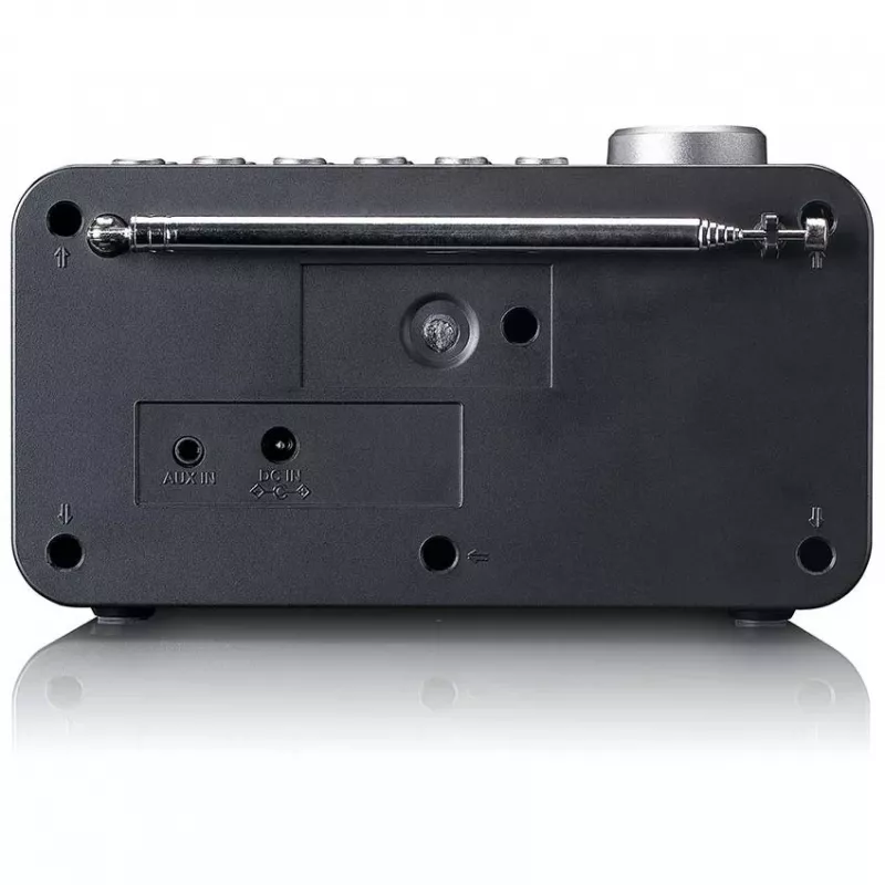 Galda radio Lenco CR-625BK — FM/AM uztvērējs ar Bluetooth, melns