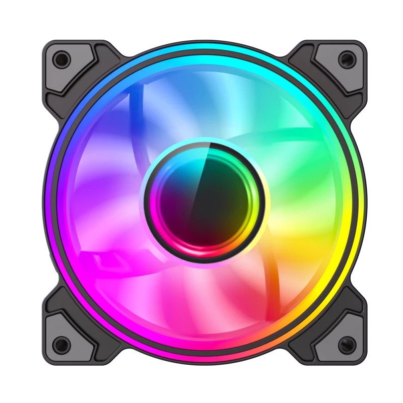Gamemax | Datora ventilators | DUAL RING INFINITY | Melns