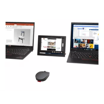 Lenovo Go Multi-Device pele Office Ambidextrous RF Wireless + Bluetooth Optical 2400 DPI