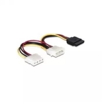 Power kabelis SATA HDD DeLOCK 60103 2x 4pin male/female 0.165 m