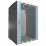 Pie sienas stiprināms statīvs Extralink Rackmount skapis 18U 600x600 pelēks atslēgas slēdzene