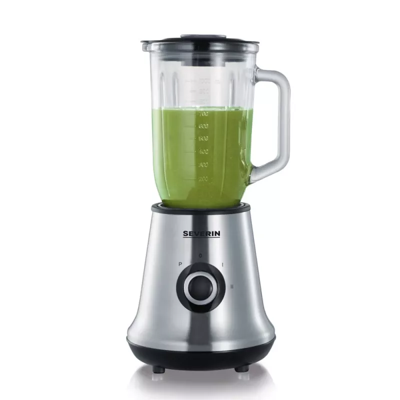 Severin SM 3734 galda blenderis melns - nerūsējošais tērauds 1l 500W Mikseris (SM 3734)