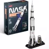 3D puzzle cubicfun Apollo Saturn raķetes modelis — mēroga montāžas izglītojošais komplekts