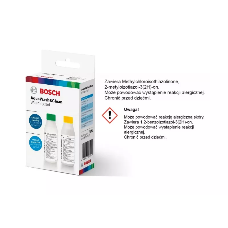 Mitrā un sausā putekļsūcējs Bosch BWD 41740 AquaWash&Clean — 1700 W, 5 L tvertne, EPA filtrs, teleskopiskā caurule, 9 m rādiuss, violets