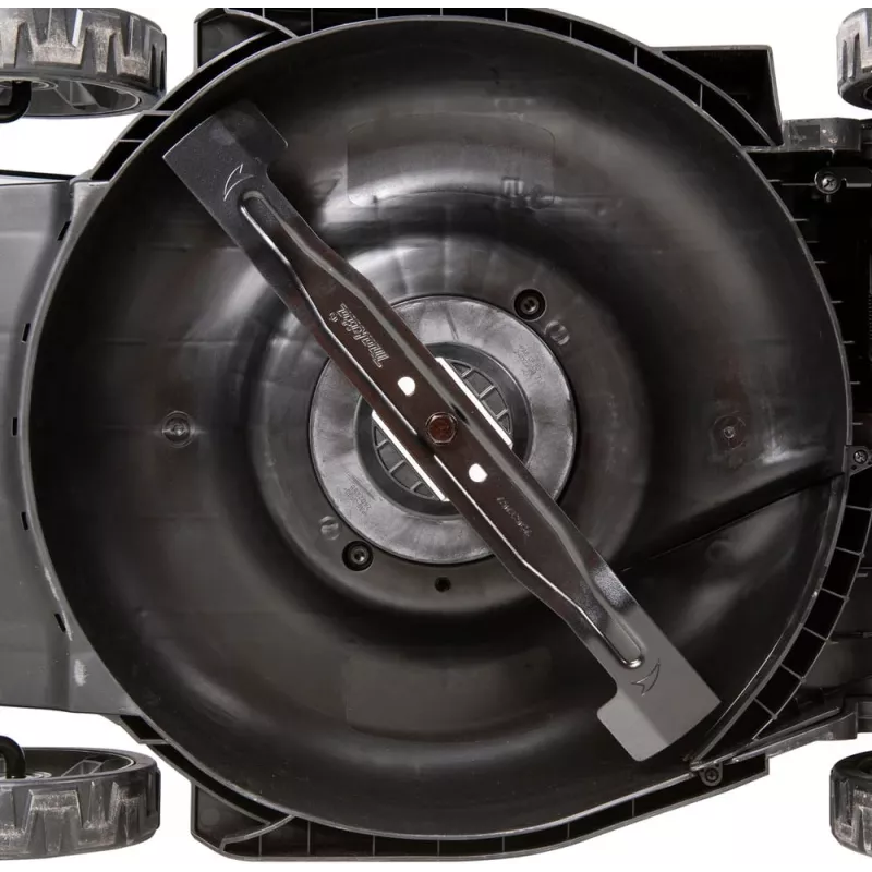 Makita DLM481Z zāles pļāvējs Stumjamais zāles pļāvējs Ar bateriju Melns, Zils, Metālisks