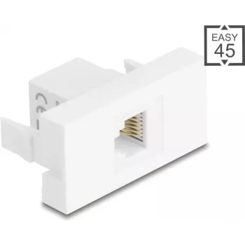 DELOCK RJ12 moduļa ligzda 6P6C UTP balta 90898