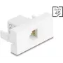 DELOCK RJ12 moduļa ligzda 6P6C UTP balta 90898