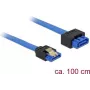 SATA kabelis DeLOCK 84975 1 m SATA 7-pin Melns Zils