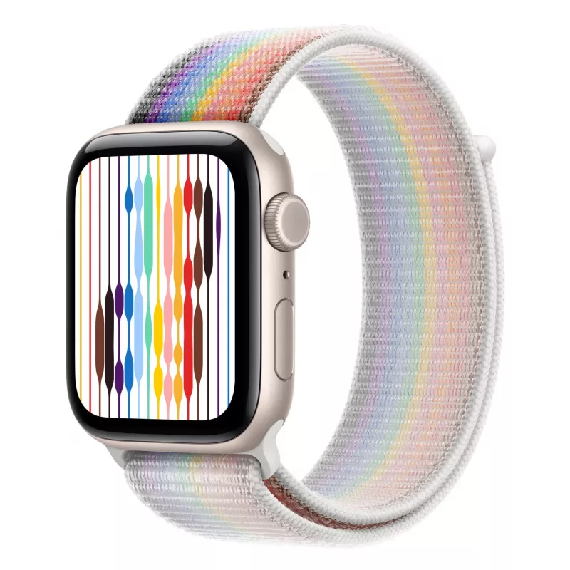 Apple MGXV4ZM/A viedpiederumu siksniņa viedpulkstenim, daudzkrāsains neilons