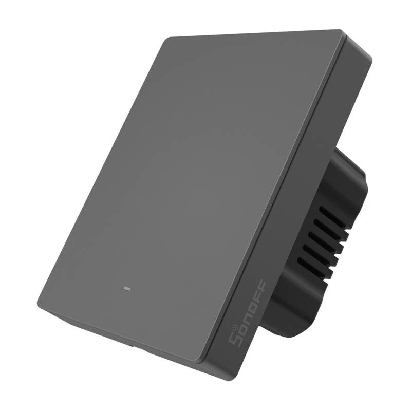 Sienas slēdzis Sonoff M5-1C-80 Wi‑Fi — vienpola viedais slēdzis iebūvējamai montāžai, 1 kanāls