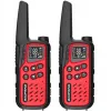 Portable walkie-talkie Baofeng BF-T25E — 16 channels, 0.5W, Li-Ion 1400mAh, set of 2 (red)