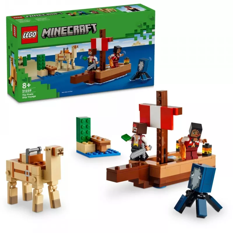 LEGO MINECRAFT 21259 Pirātu kuģa ceļojums