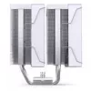 CPU dzesētājs Jonsbo CR-3000E Dual-Tower ARGB balta, divtorņu gaisa dzesētājs ar ARGB apgaismojumu