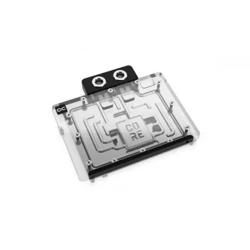 Aizmugures plāksne Alphacool 10265 akrils alumīnijs hroms varš neilons melna 161mm