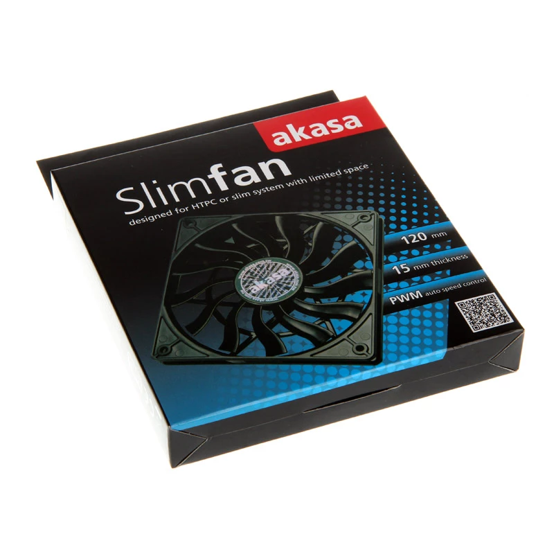 Ventilators Akasa AK-FN078 12 cm melns