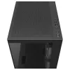 PC Midi Tower DeepCool CG380 3F — Melna, 235×437×451 mm, 2x120 mm sānu + 1x120 mm aizmugurējie ventilatori, apakšējais barošanas bloks, 2,5 collu/3,5 collu HDD
