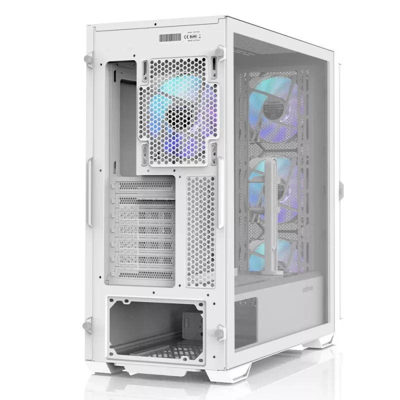 Zalman Z10 DUO ATX ZM-IF120 x4 Balts