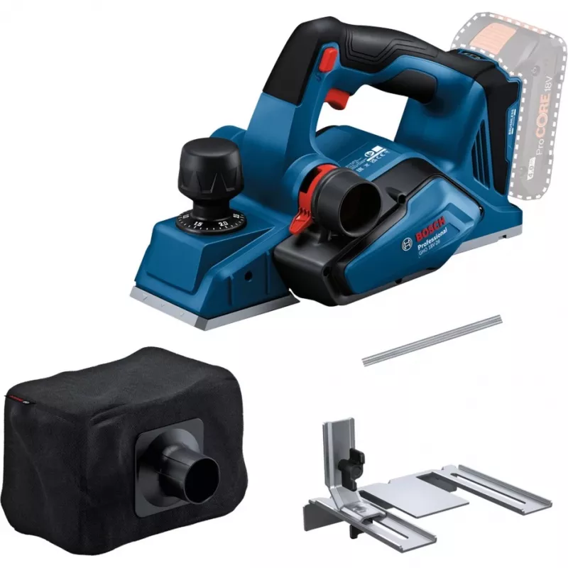 Akumulatora ēvele GHO 18V-26 Professional solo, 18 volti, elektriskā ēvele zila/melna, bez akumulatora un lādētāja, L-BOXX