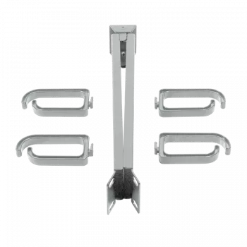 LogiLink - statīva kabeļu pārvaldības josla - Gaiši pelēka, RAL 7035 - 1U - 48,3 cm (19 collas)