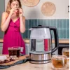 Cecotec tējkanna | ThermoSense 340 Clear | elektriskā | 2200 W | 1,7 L | stikla | 360° rotācijas pamatne | caurspīdīga