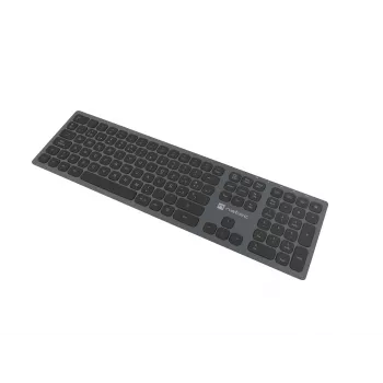 NATEC NKL-1830 klaviatūra universāla RF bezvadu Bluetooth QWERTY spāņu melna pelēka