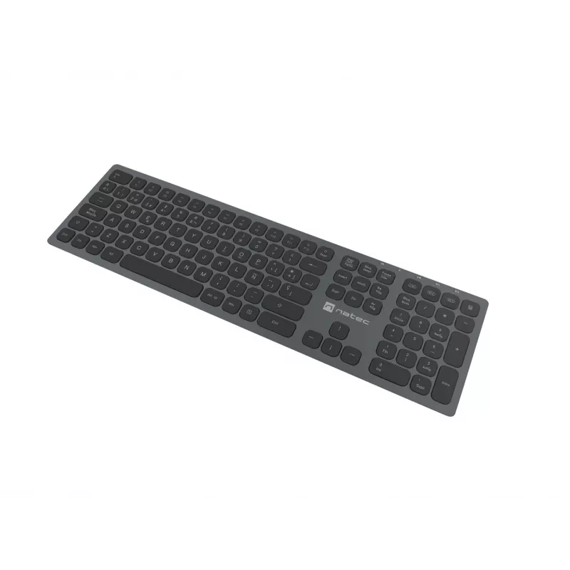 NATEC NKL-1830 klaviatūra universāla RF bezvadu Bluetooth QWERTY spāņu melna pelēka