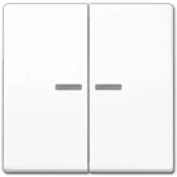 Wall-mounted switch insert JUNG AS 591-5 KO5 WW for LED compatibility, balta, IP44