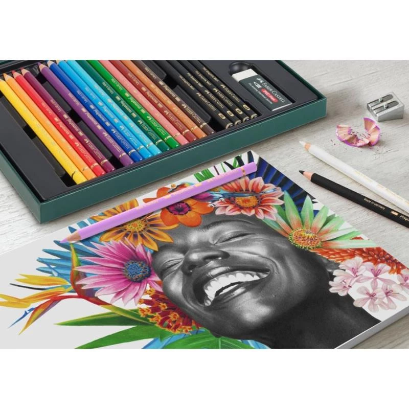 Eļļas bāzes zīmuļu komplekts Faber-Castell Polychromos & Pitt Graphite Matt, 48 gab., daudzkrāsains