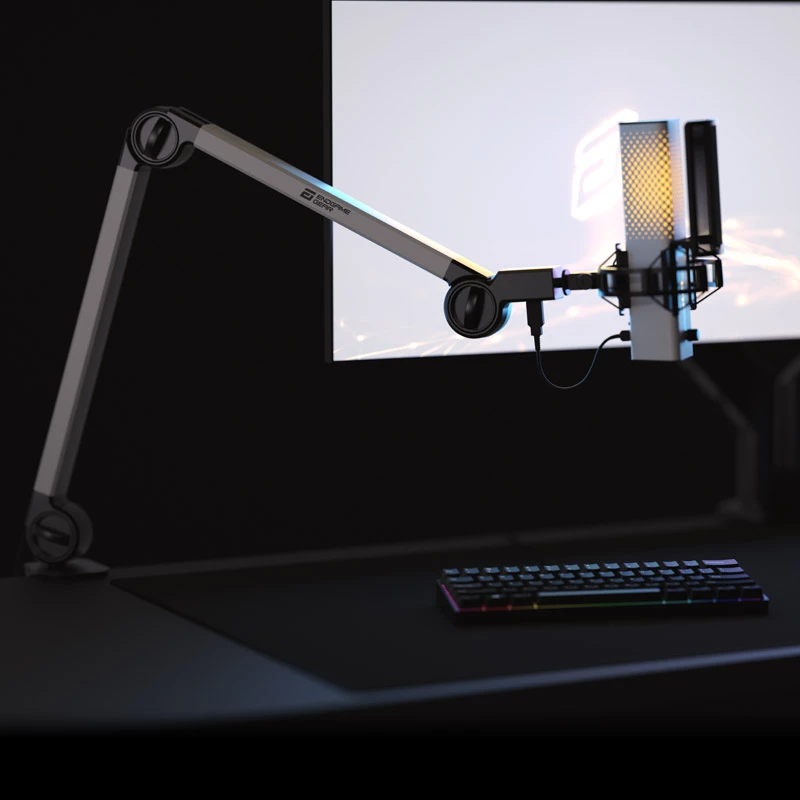 Endgame Gear MICARM + XSTRM USB mikrofons – balts