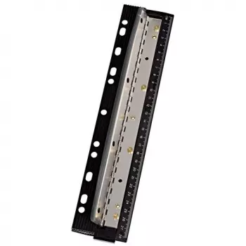Caurumotājs WEDO 67 9401 — 4 caurumu metāla perforators, melns, caurumošanas jauda 3 mm, 66 mm platums