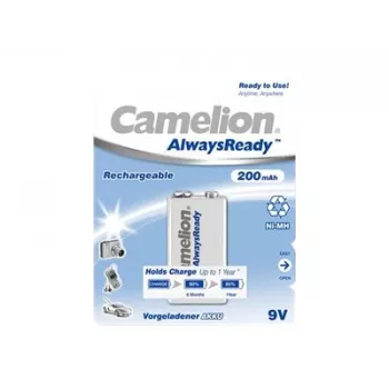Camelion | 9V/6HR61 | 200 mAh | AlwaysReady uzlādējamās baterijas Ni-MH | 1 gab.