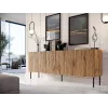 JUNGLE kumode 190x40.5x74.5 votana ozols + melnas kājas