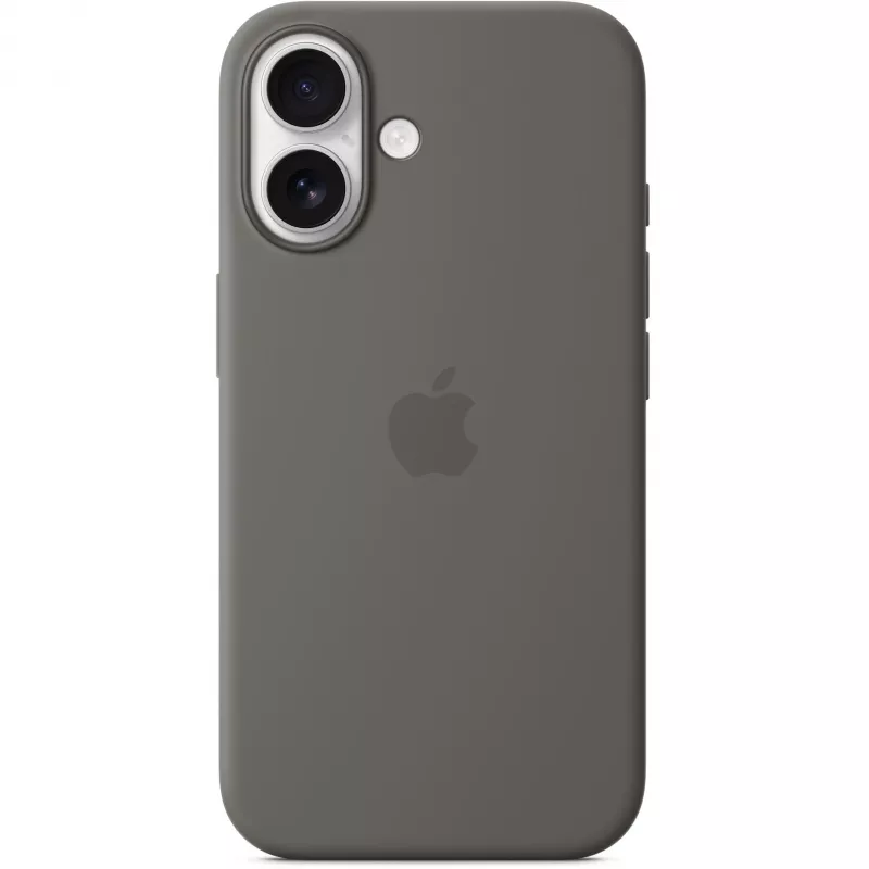 Cover Apple iPhone 16 Silikona maciņš ar MagSafe, akmens pelēkā krāsā
