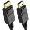 DisplayPort kabelis Unitek Y-C609BK — 3 m, vīriešu-vīriešu, melns