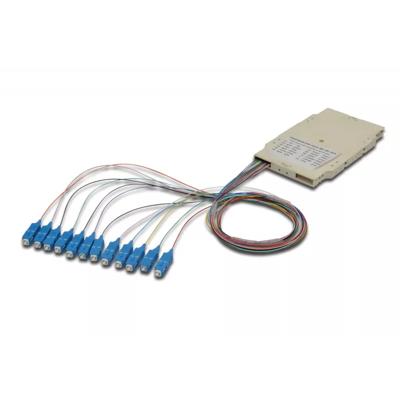 Salikamā kasete Digitus A-96522-02-UPC-4 ar 12 pigtailiem SC OM4
