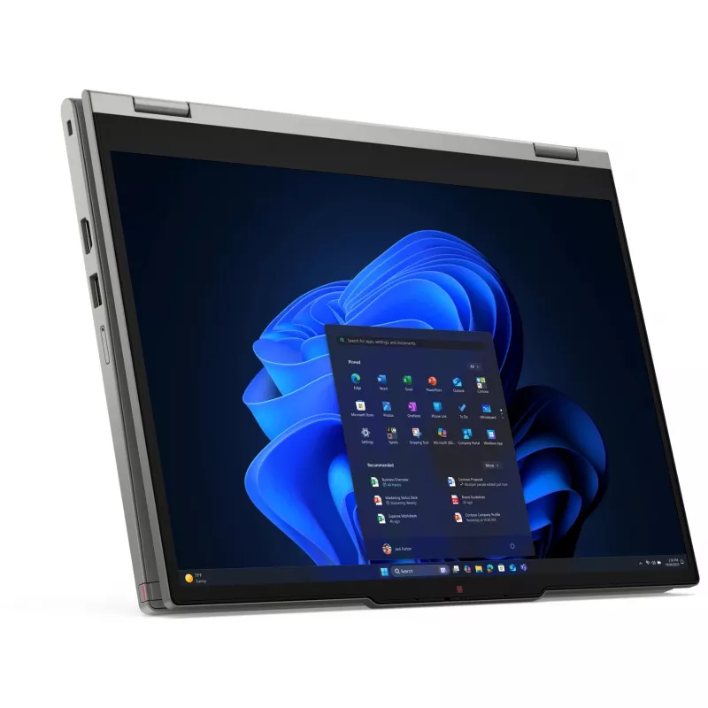 Lenovo ThinkPad L13 2-in-1 Gen 6 (Intel) Intel Core Ultra 5 225U Hibrīds (2-in-1) 33,8 cm (13,3 collu) Skārienekrāns WUXGA 16 GB LPDDR5x-SDRAM 512 GB SSD Wi-Fi 6E (802.11ax) Windows 11 Pro Vācu pelēks