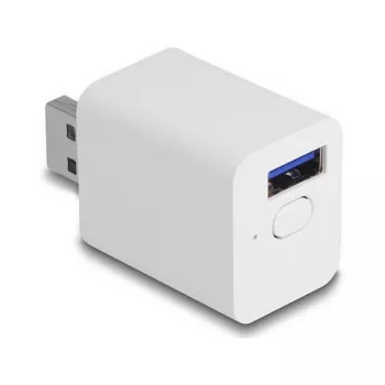 DELOCK 11832 viedais spraudnis — iekštelpu Wi‑Fi viedā kontaktligzda, 2 A, 2400 MHz, balta
