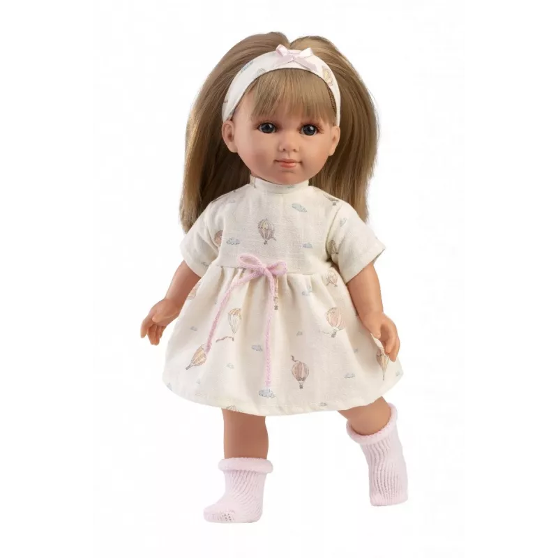lelle Llorens Elena 35 cm — reālistiskas iezīmes, mīksts ķermenis