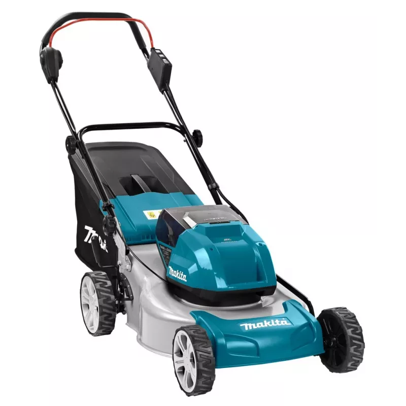 Makita DLM460PT2 zāles pļāvējs Staigājams aiz pļāvēja Akumulators Melns, Zils, Pelēks